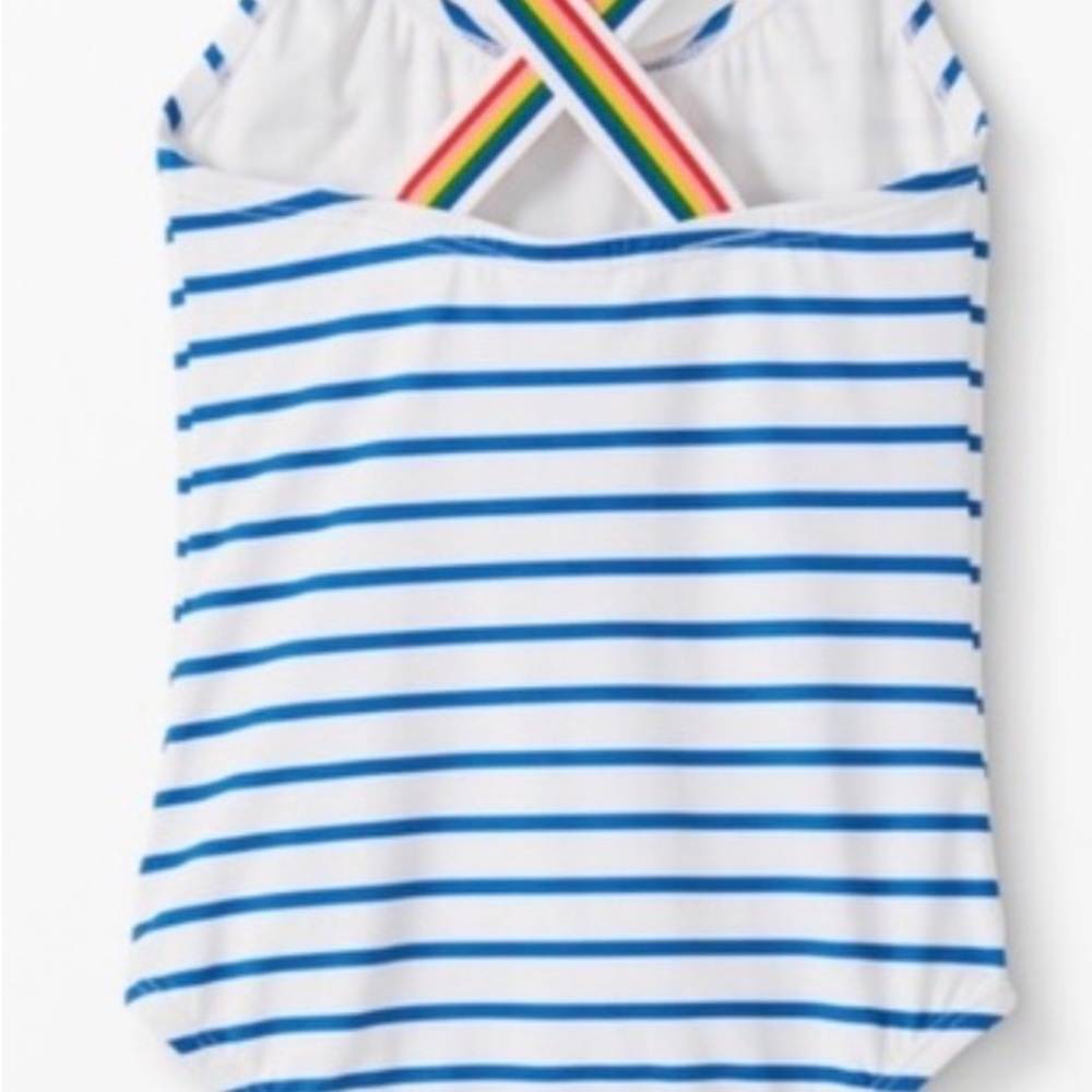 Hanna Andersson Sunblock Rainbow Trim One Piece Suit size 18-24 months - Picture 4 of 5